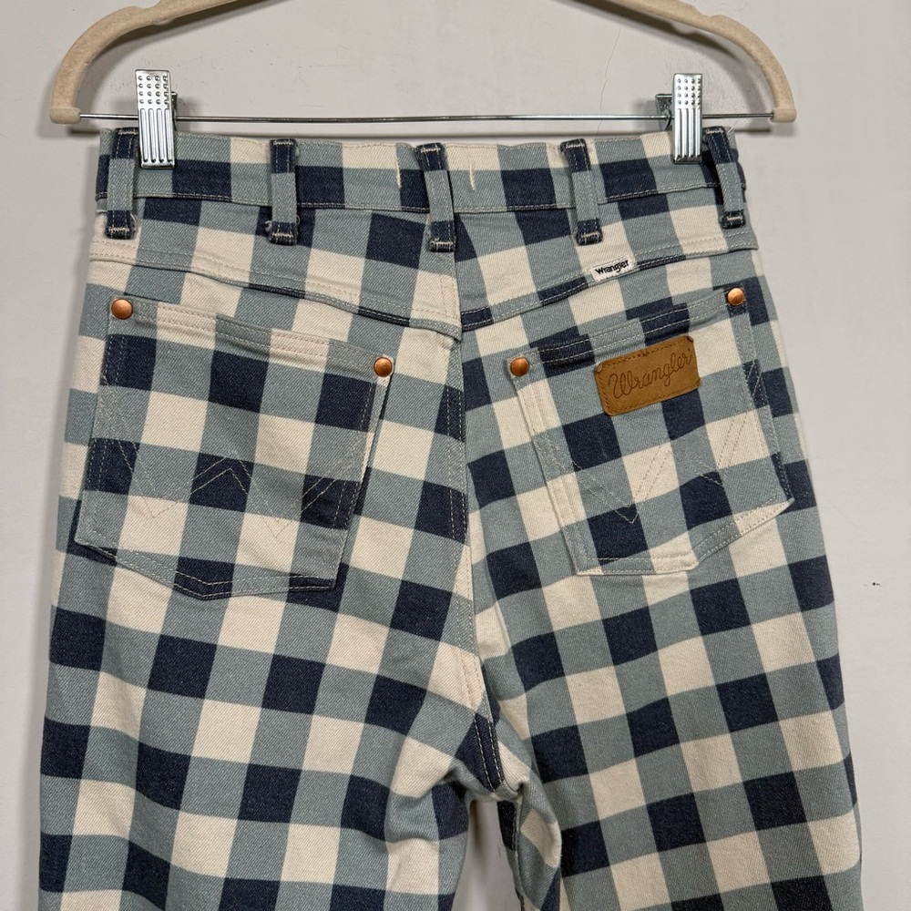Wrangler Wrock 672 Gingham Cropped Jeans, Size 29, Great Condition! - Picture 8 of 15
